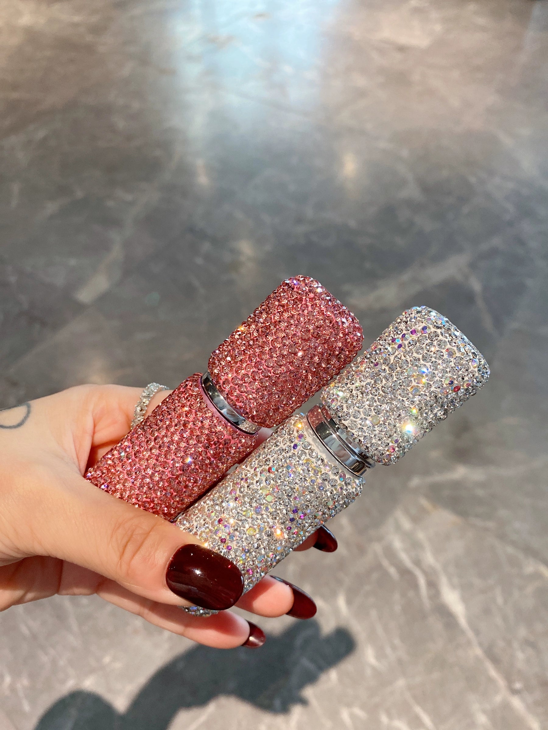 Luxury Diamond Travel Spray Bottle – Cute Mini Perfume & Lotion Container