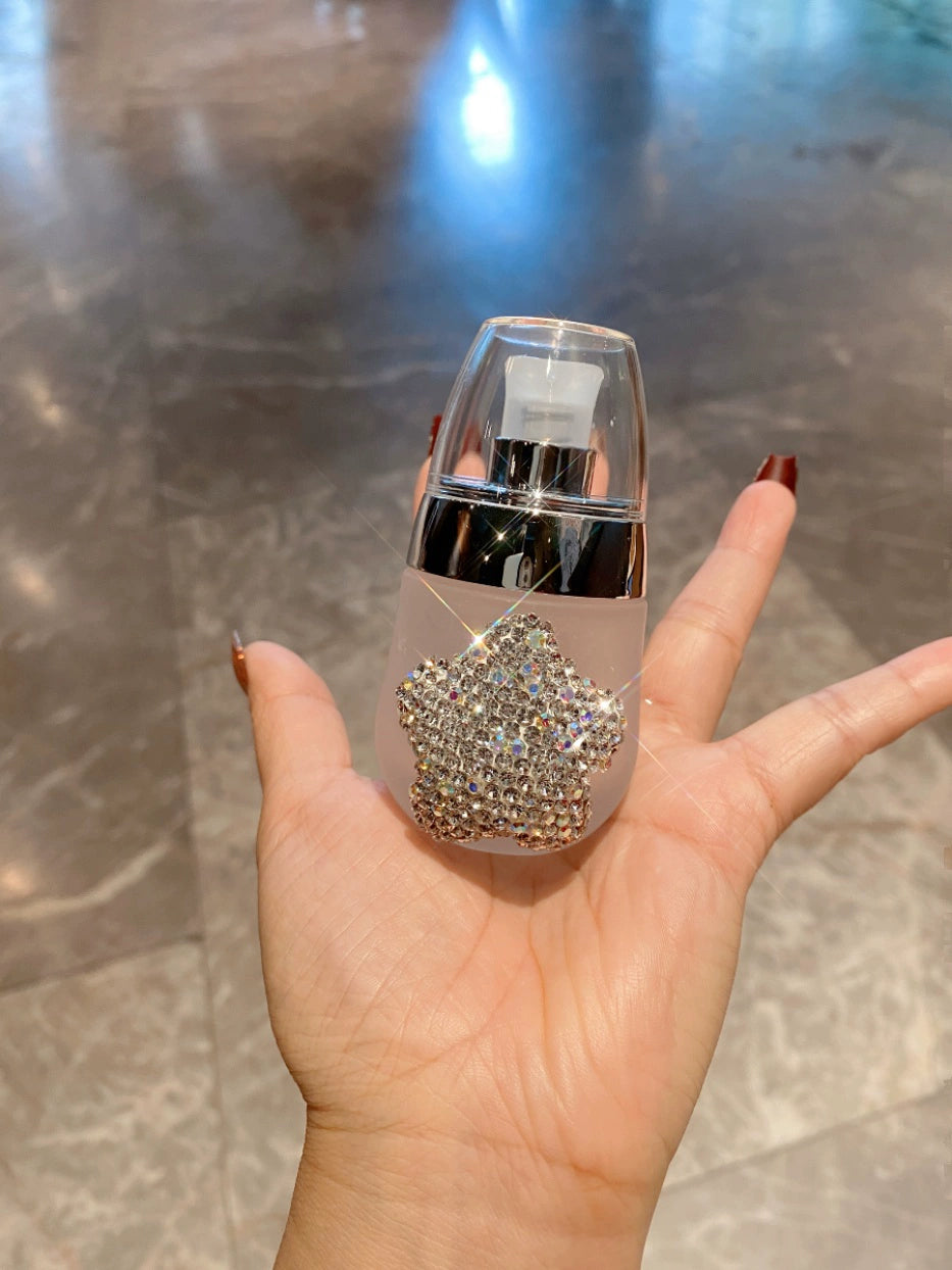 Bling Star Glass Lotion Bottle – Mini Diamond-Encrusted Cosmetic Dispenser Gift