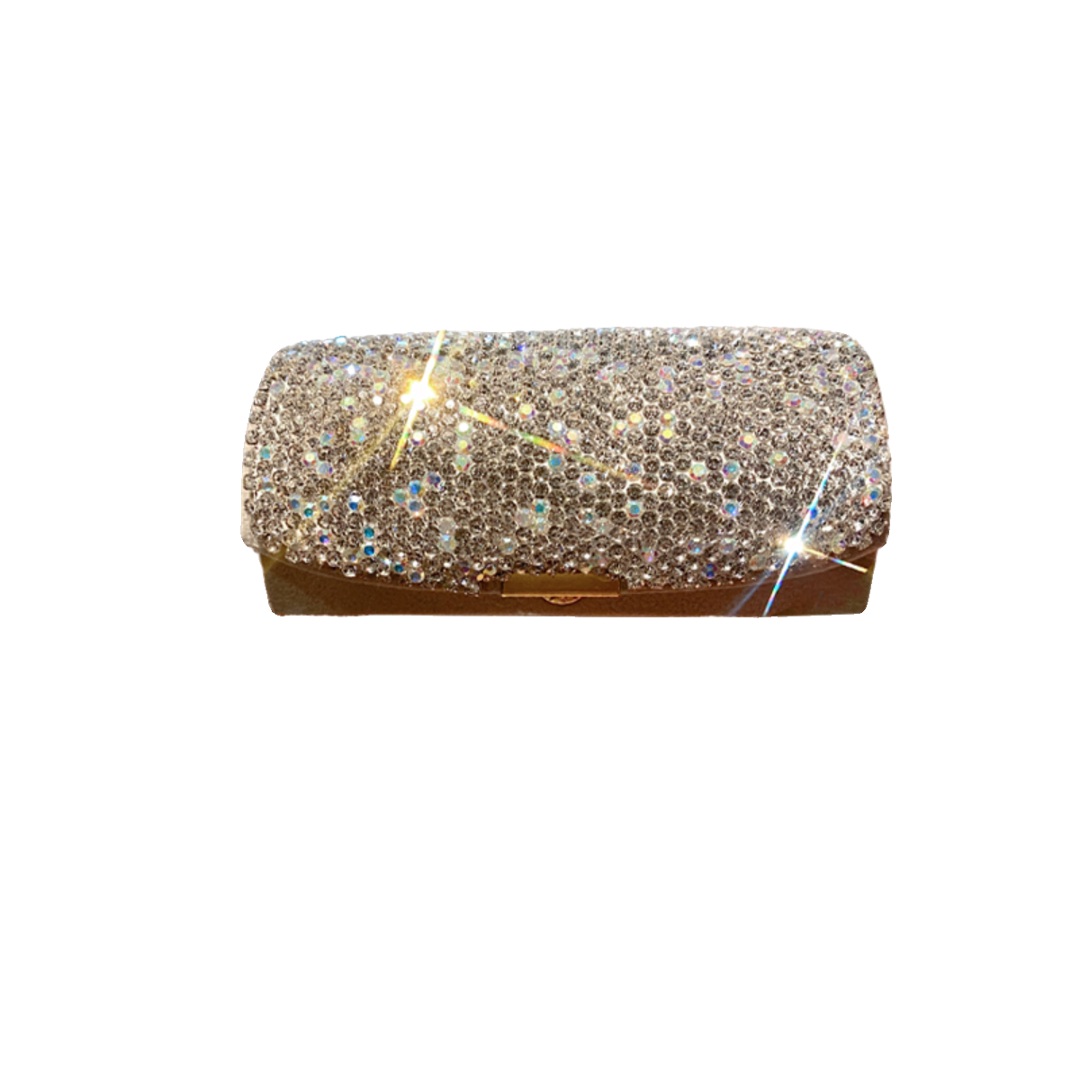Diamond-Encrusted Mini Jewelry Box – Portable Travel Storage for Rings, Necklaces & Earrings