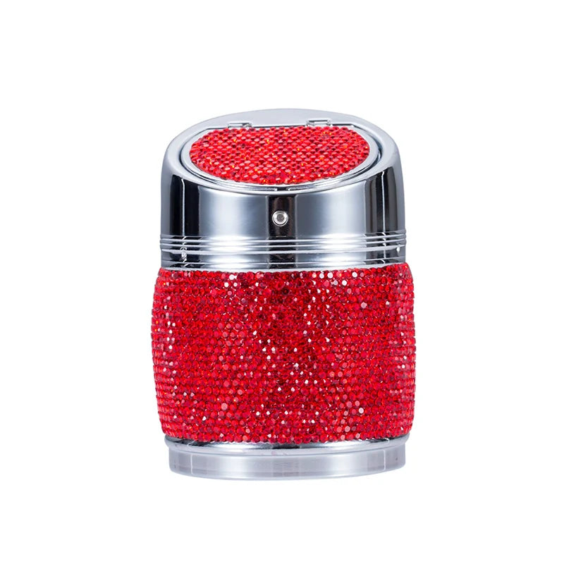 Diamond-Encrusted Car Ashtray Cover – Multifunctional Universal Automotive Accessory