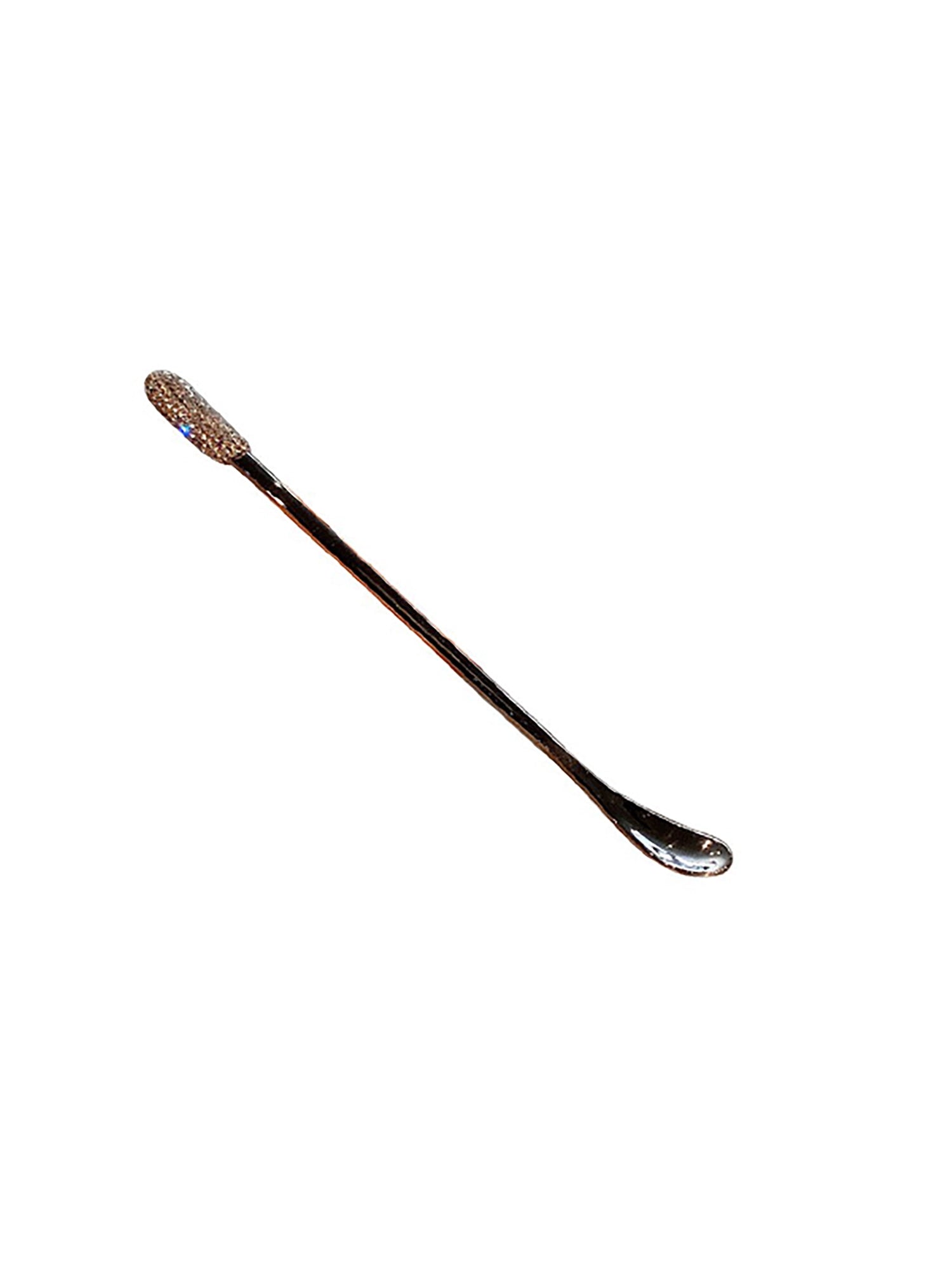 Bling Rhinestone Stainless Steel Coffee Spoon – Long Handle Stirring Spoon for Coffee, Tea & Honey