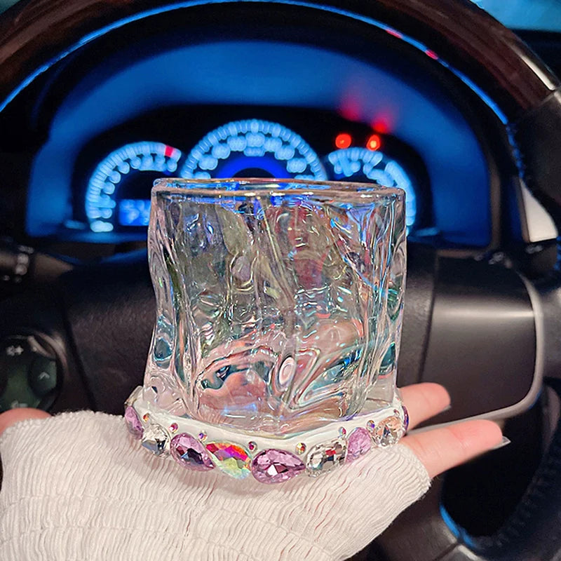 Premium Diamond Drink Glass – Elegant Juice, Cocktail & Beer Cup