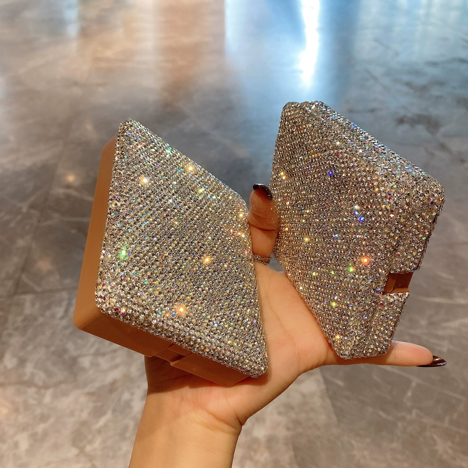 Diamond Makeup Brush Set – Mini Portable Cosmetic Brush Kit, Multi-Functional