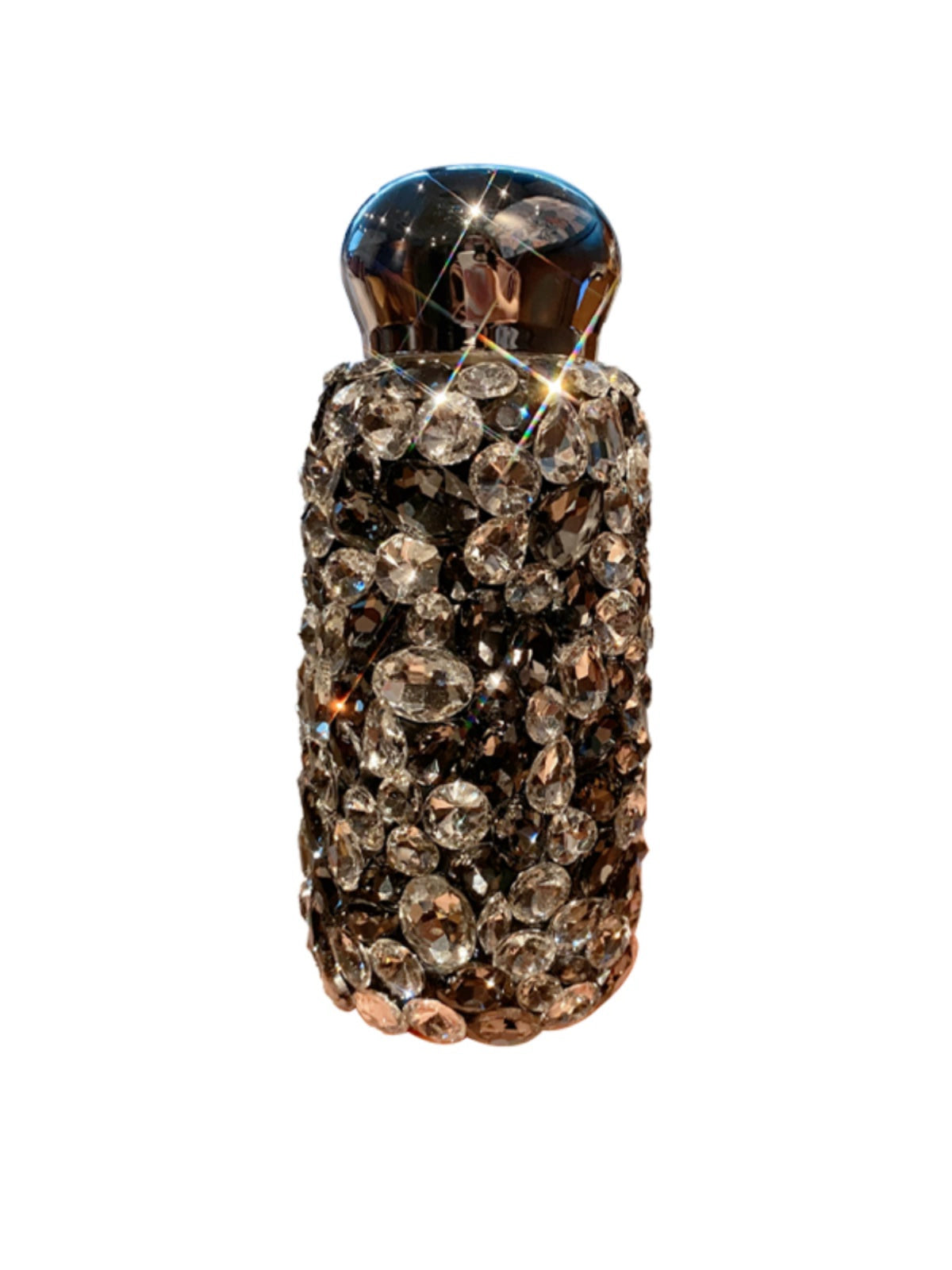 Mini Diamond-Encrusted Stainless Steel Thermos Cup – Portable Water Bottle for Women & Travel