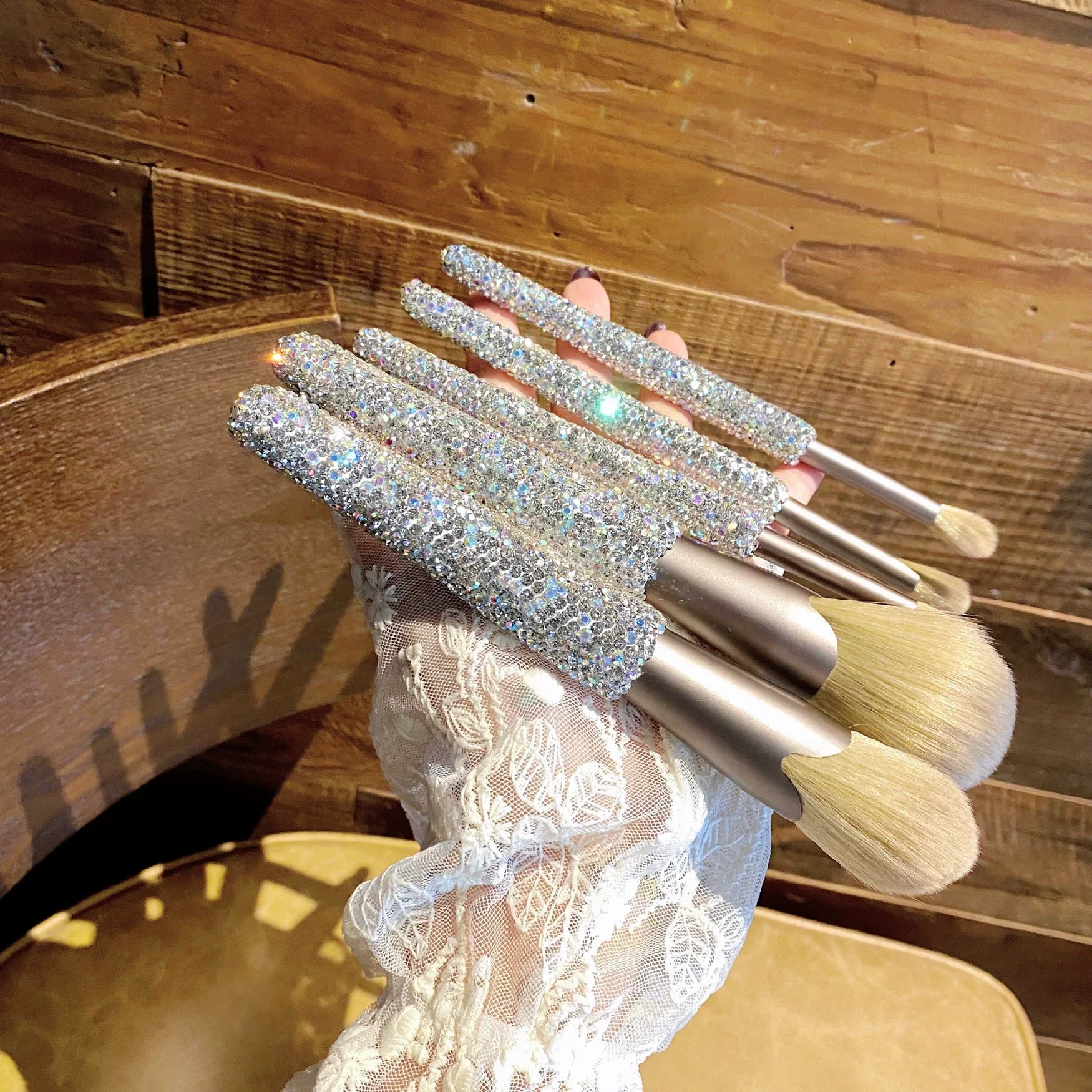 Elegant Diamond Makeup Brush Set – Professional 5 Super Soft Cosmetic Brushes