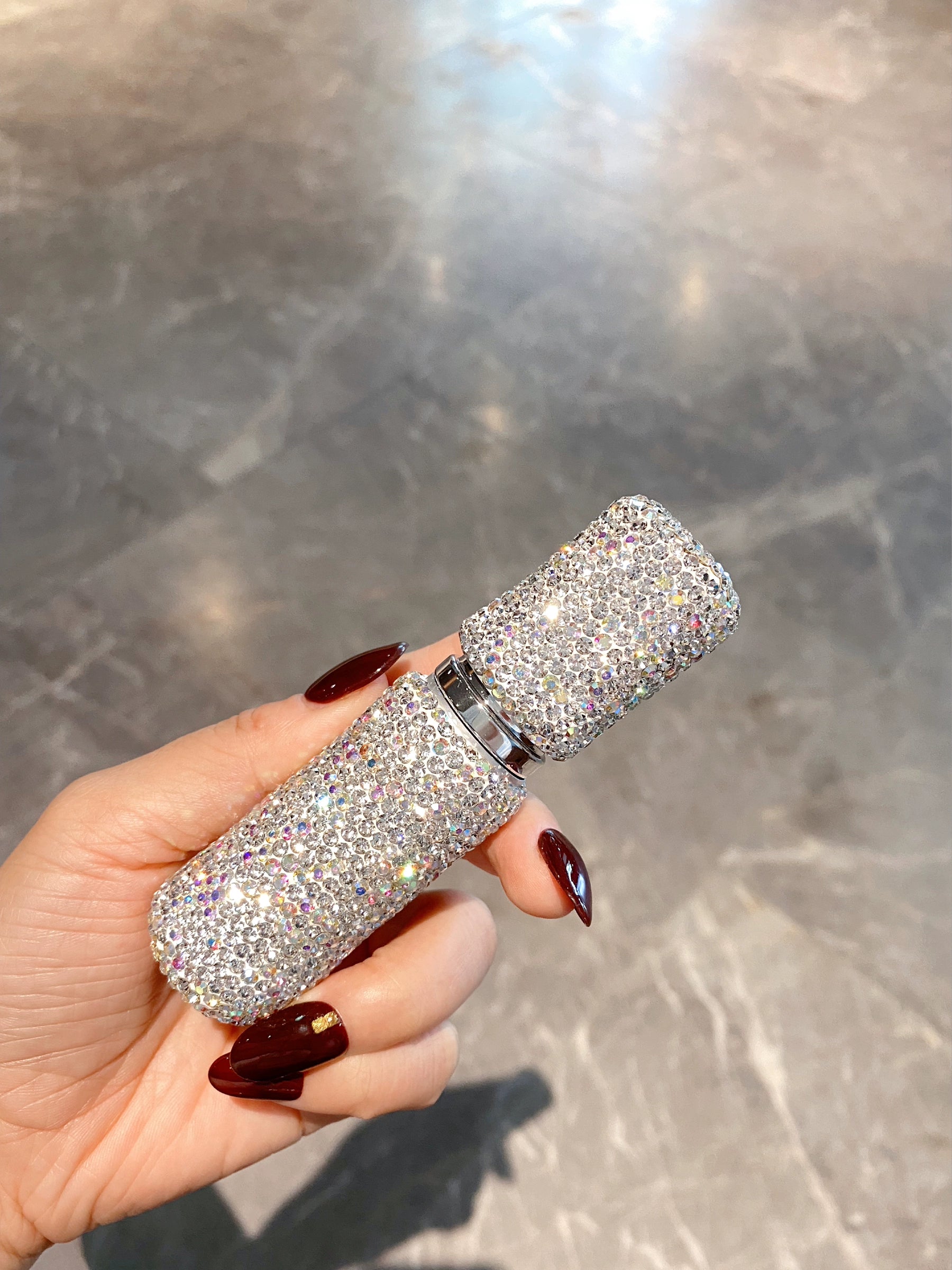 Luxury Diamond Travel Spray Bottle – Cute Mini Perfume & Lotion Container