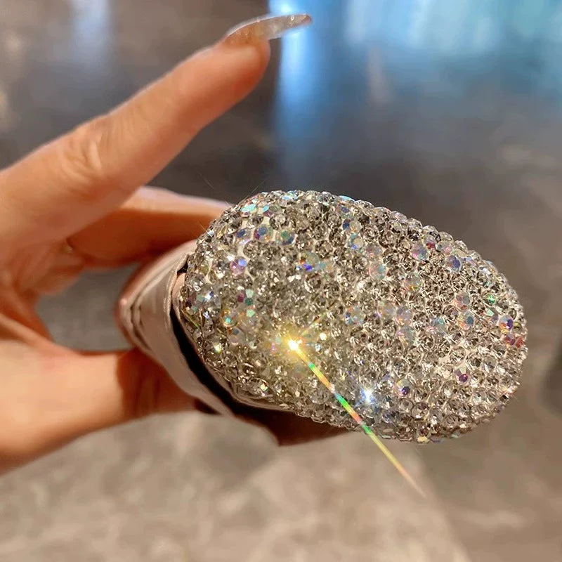 Luxury Diamond-Encrusted Parasol – UV Protection, Dual-Use Sunshade Umbrella