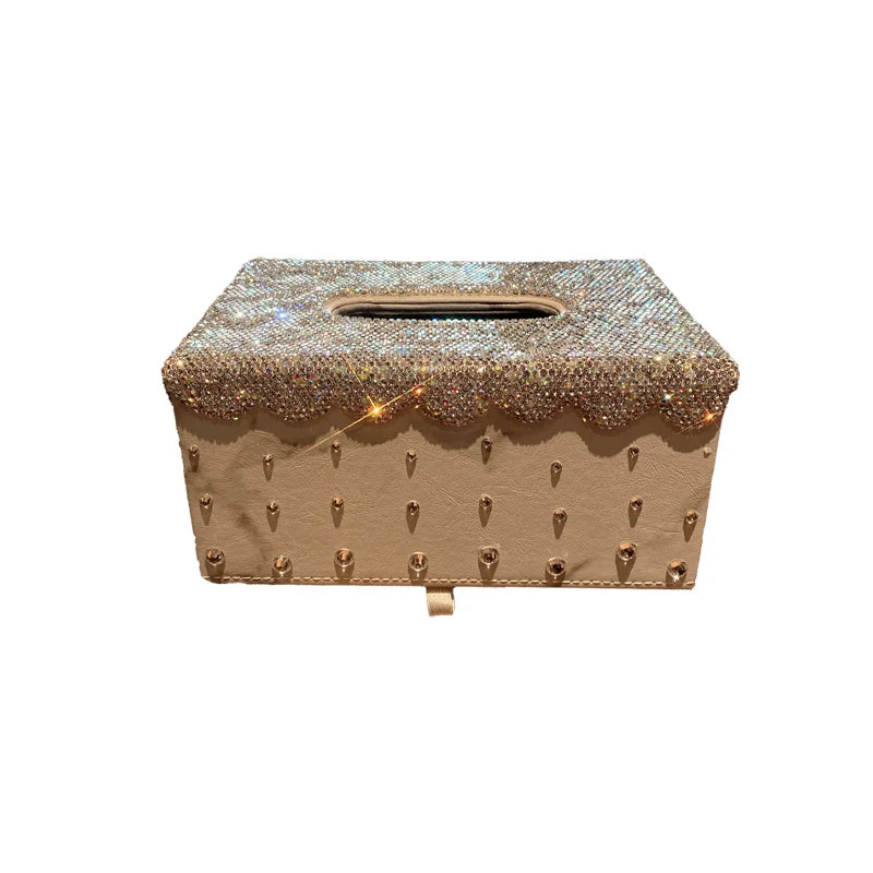 Premium Diamond Tissue Box – Stylish Living Room & Dining Table Paper Holder